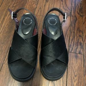 Marc by Marc Jacobs fur sandals